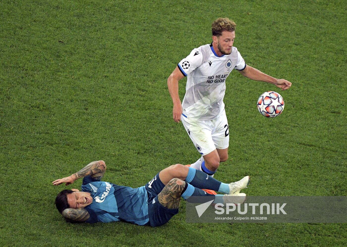 Russia Soccer Champions League Zenit - Brugge