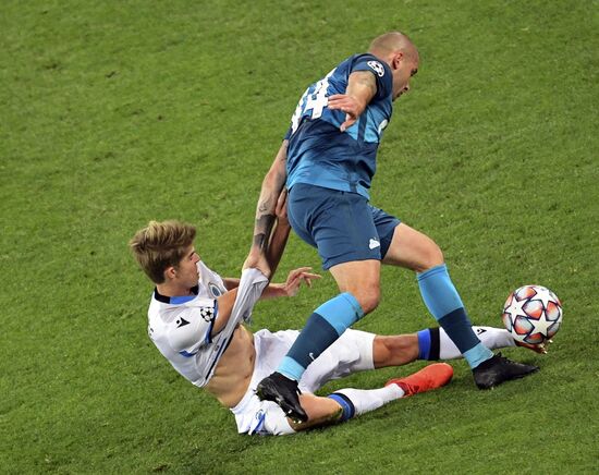 Russia Soccer Champions League Zenit - Brugge