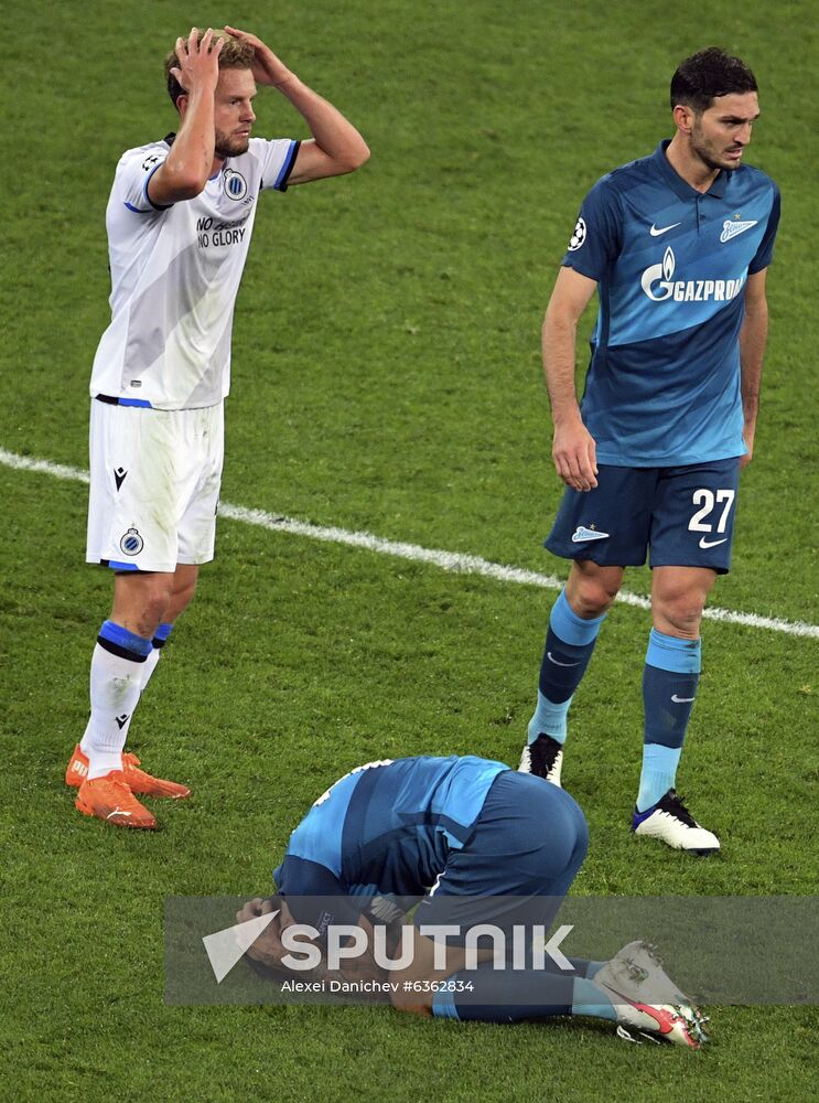 Russia Soccer Champions League Zenit - Brugge