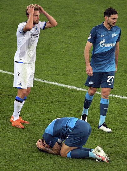 Russia Soccer Champions League Zenit - Brugge