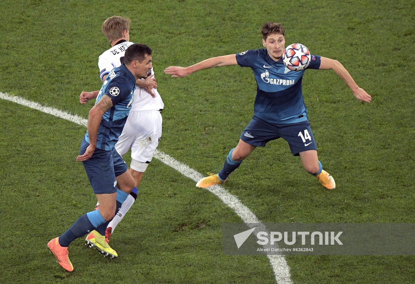 Russia Soccer Champions League Zenit - Brugge