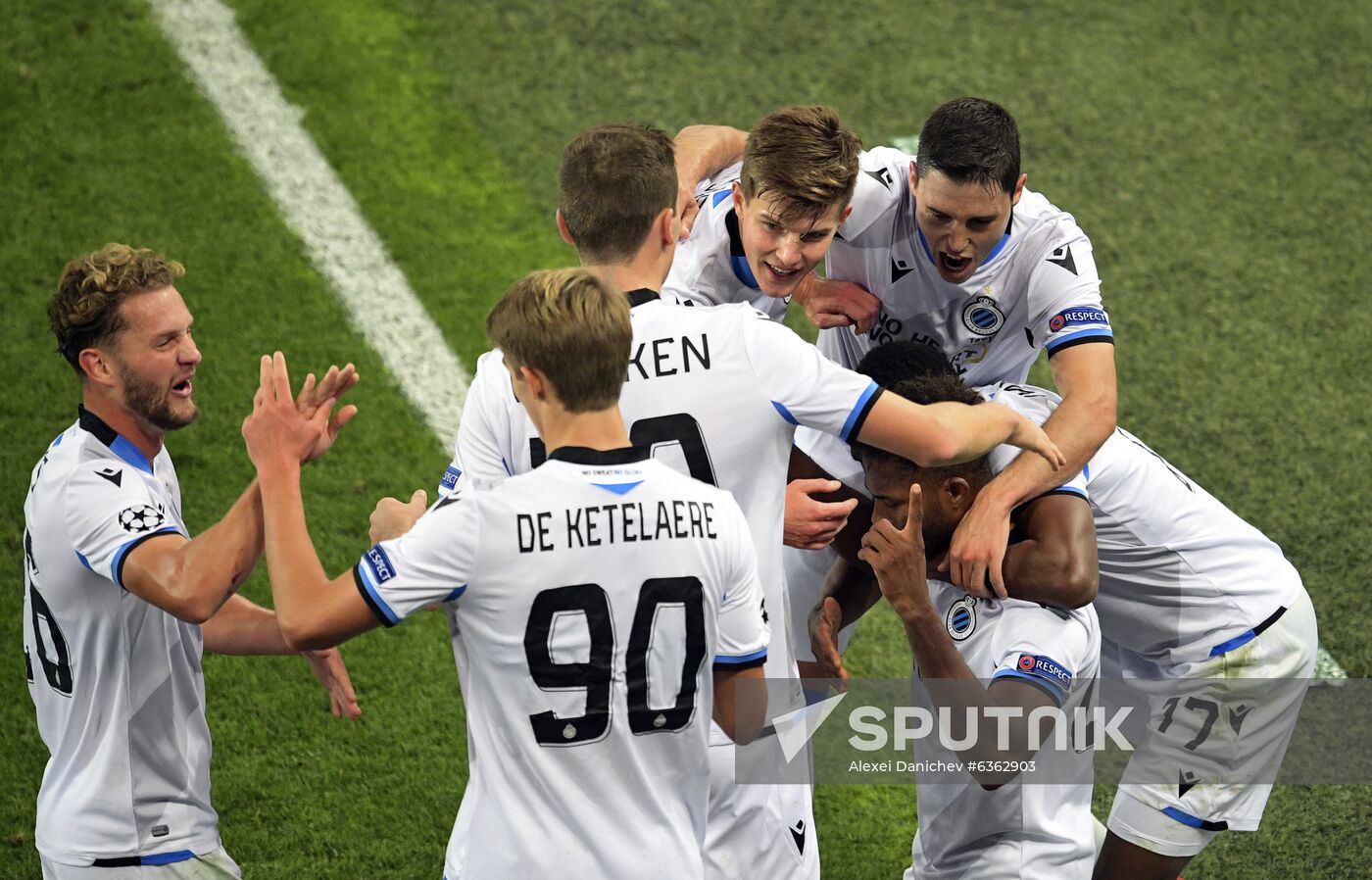 Russia Soccer Champions League Zenit - Brugge