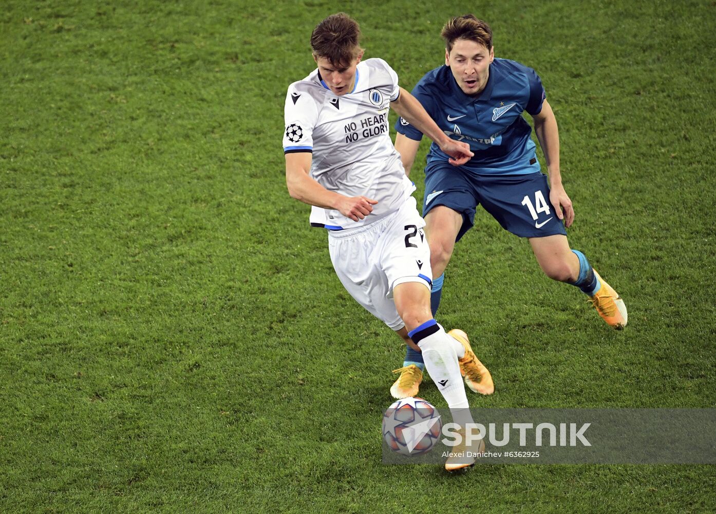 Russia Soccer Champions League Zenit - Brugge