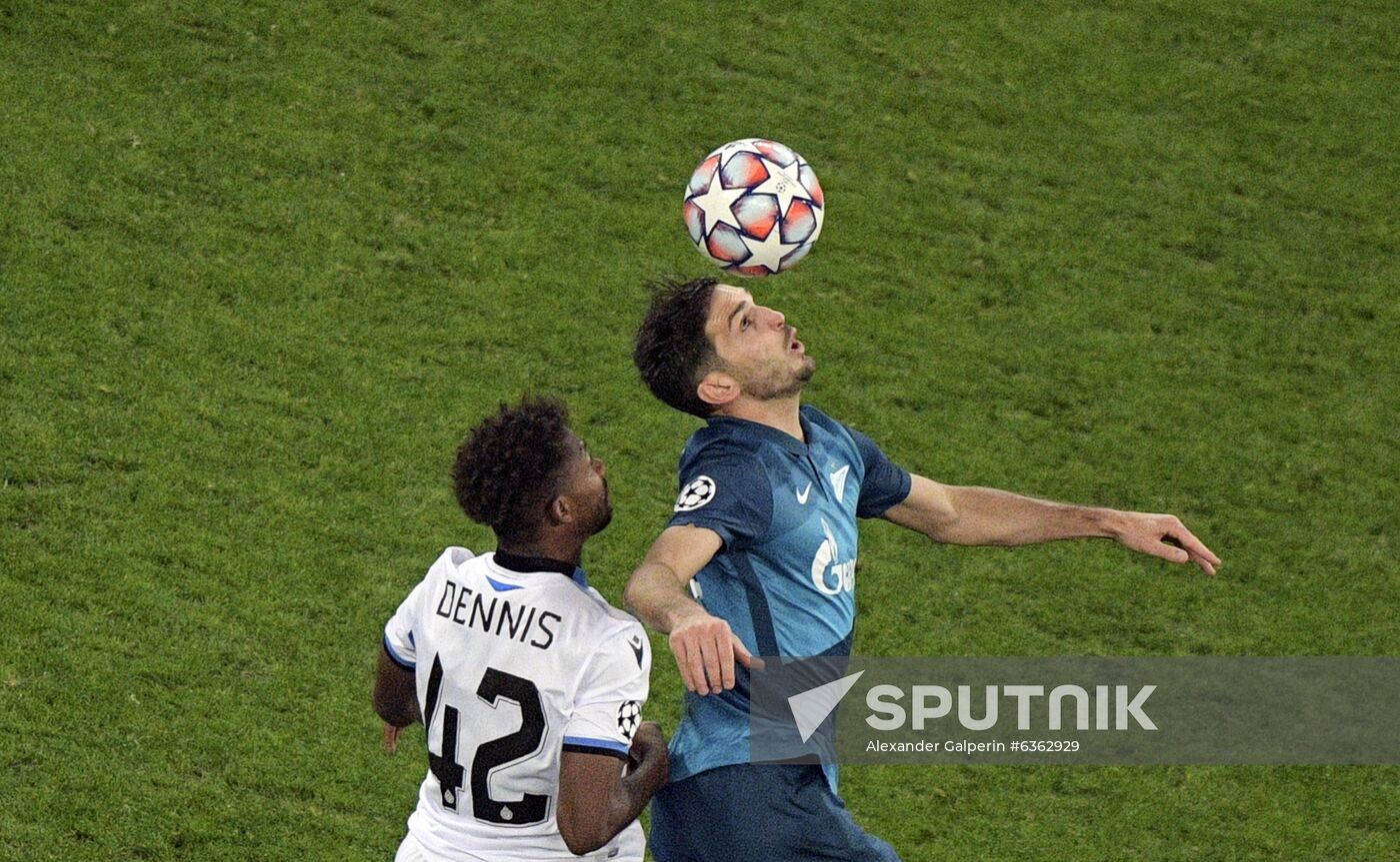 Russia Soccer Champions League Zenit - Brugge