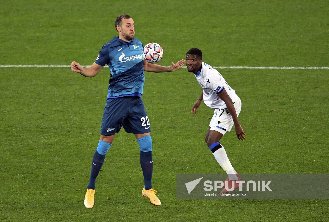 Russia Soccer Champions League Zenit - Brugge