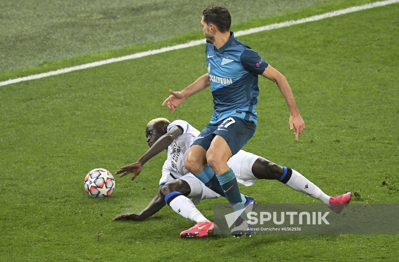 Russia Soccer Champions League Zenit - Brugge