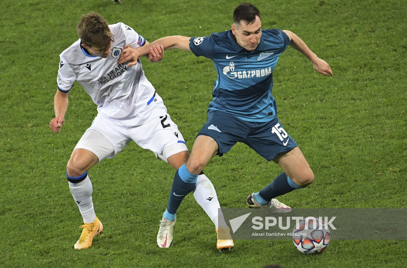 Russia Soccer Champions League Zenit - Brugge