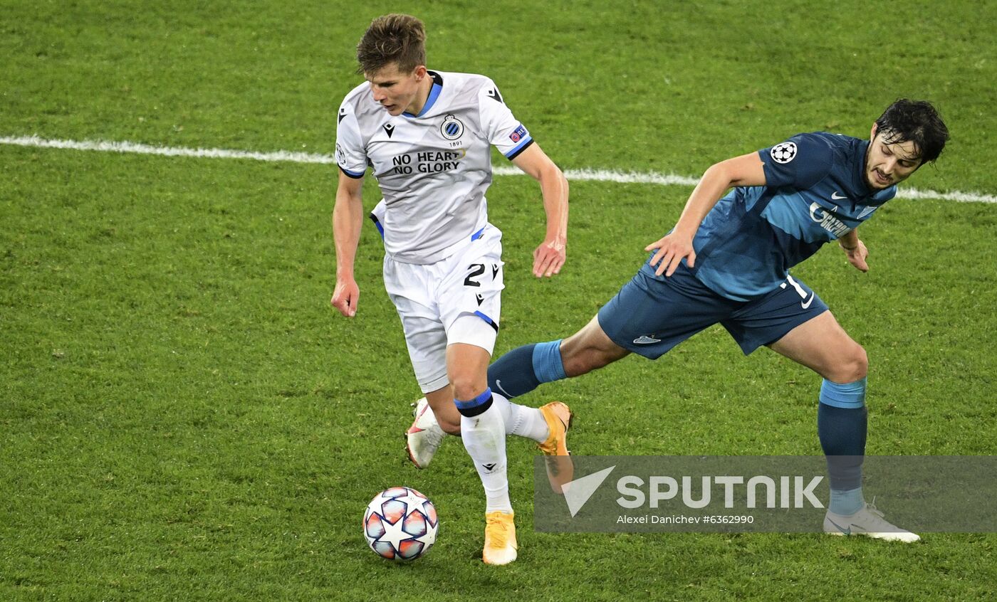 Russia Soccer Champions League Zenit - Brugge