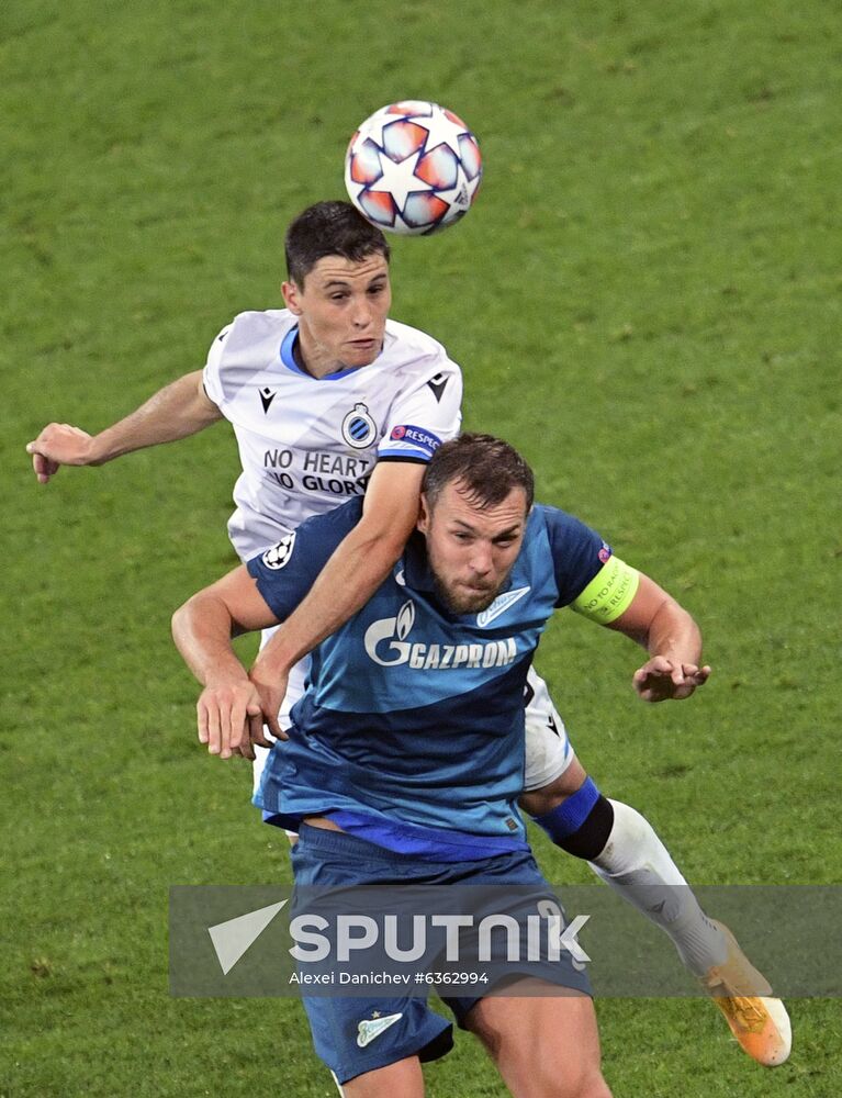 Russia Soccer Champions League Zenit - Brugge