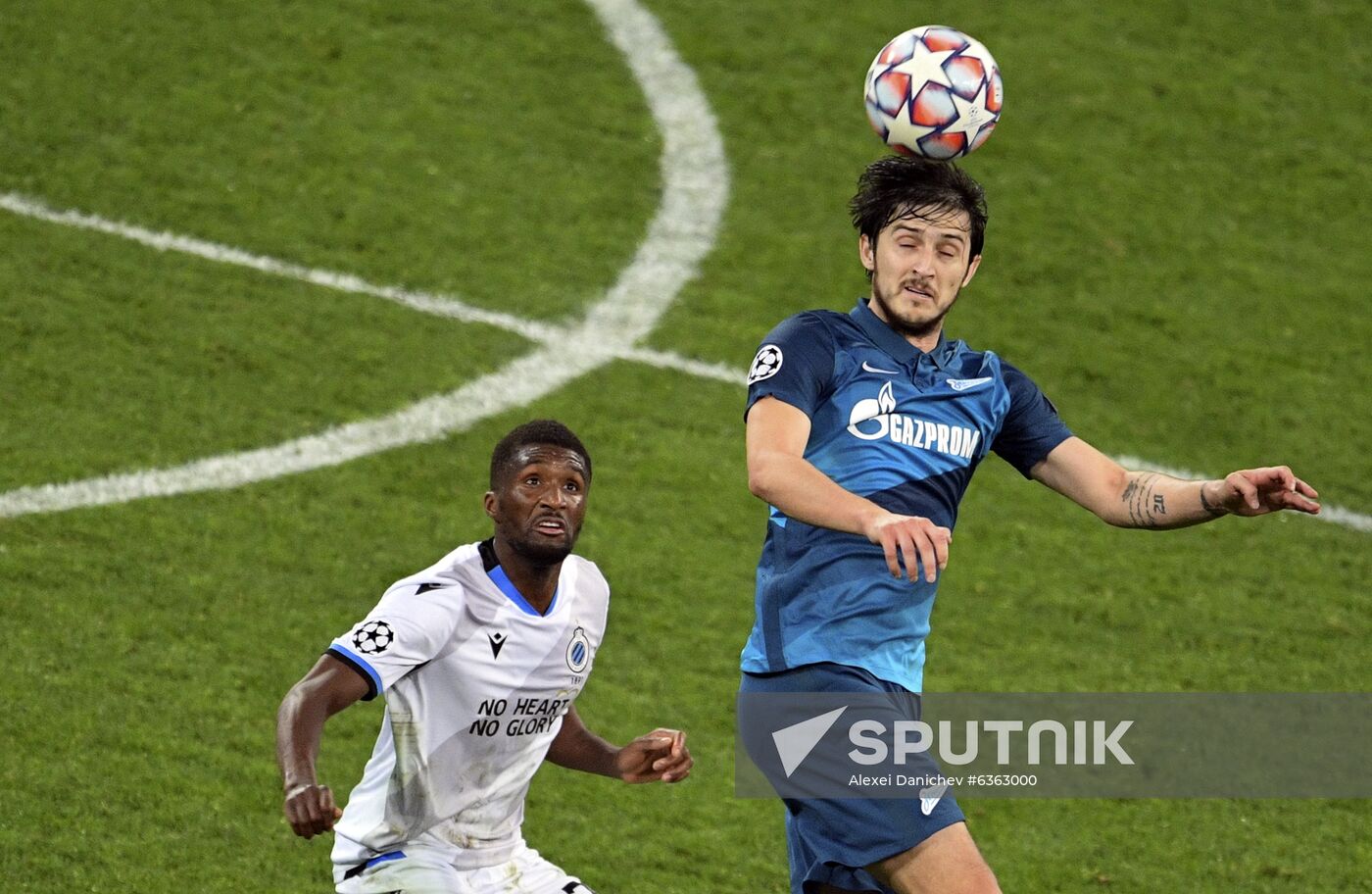 Russia Soccer Champions League Zenit - Brugge