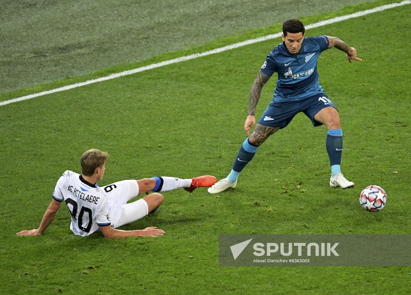 Russia Soccer Champions League Zenit - Brugge