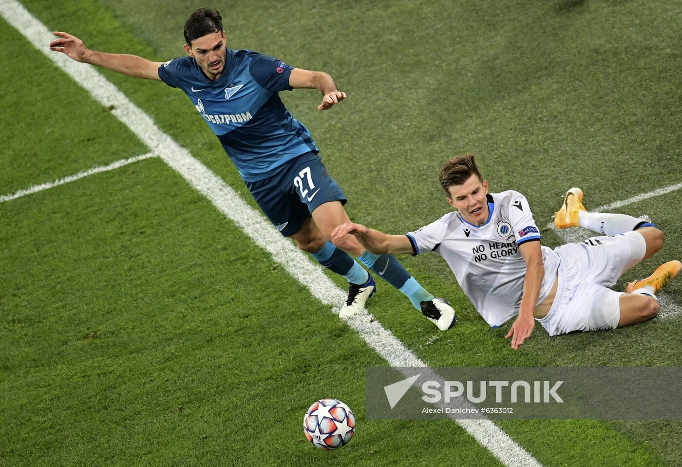 Russia Soccer Champions League Zenit - Brugge