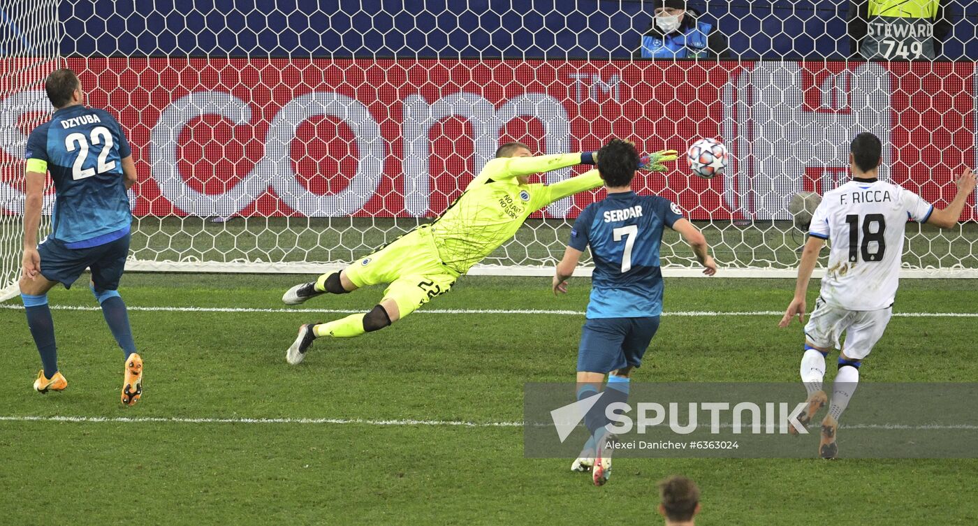 Russia Soccer Champions League Zenit - Brugge
