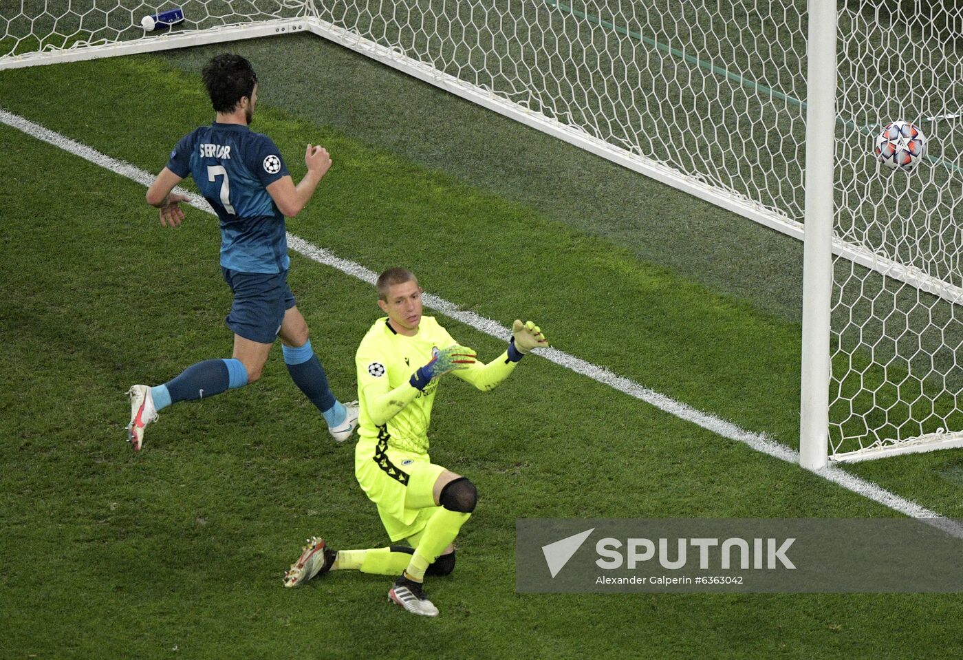 Russia Soccer Champions League Zenit - Brugge