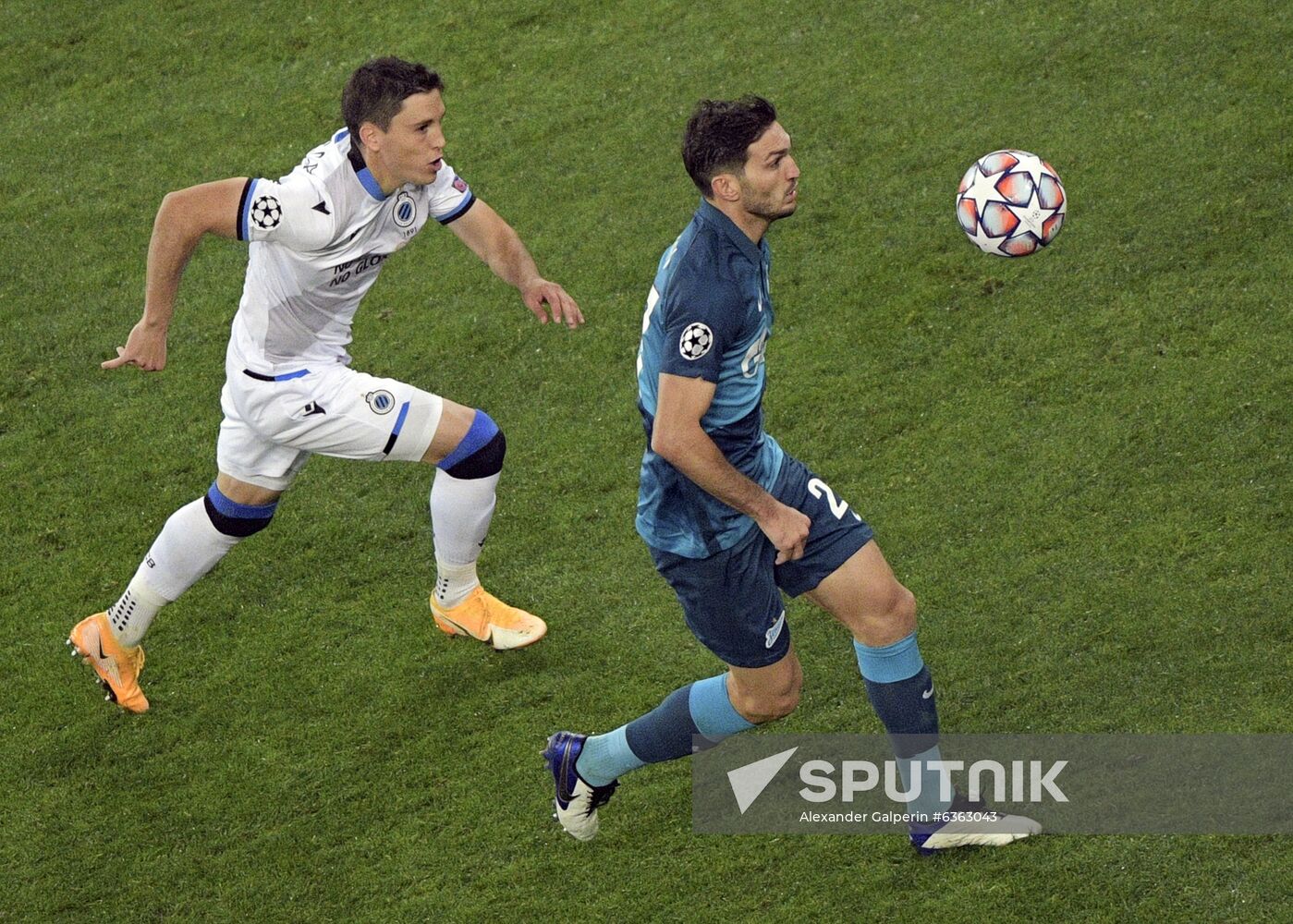 Russia Soccer Champions League Zenit - Brugge