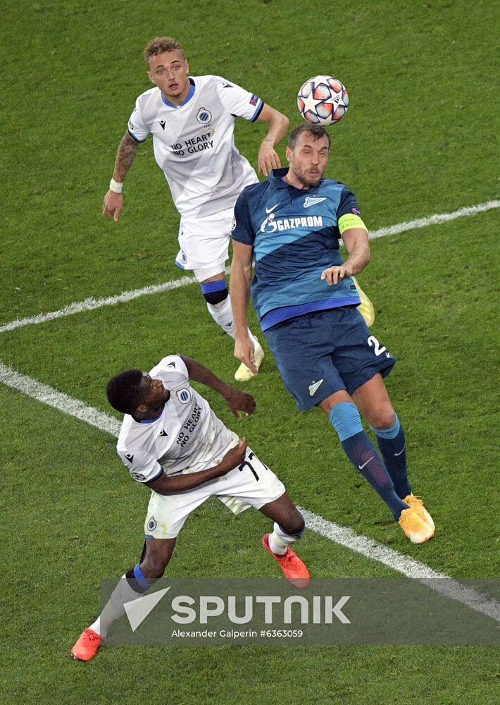Russia Soccer Champions League Zenit - Brugge