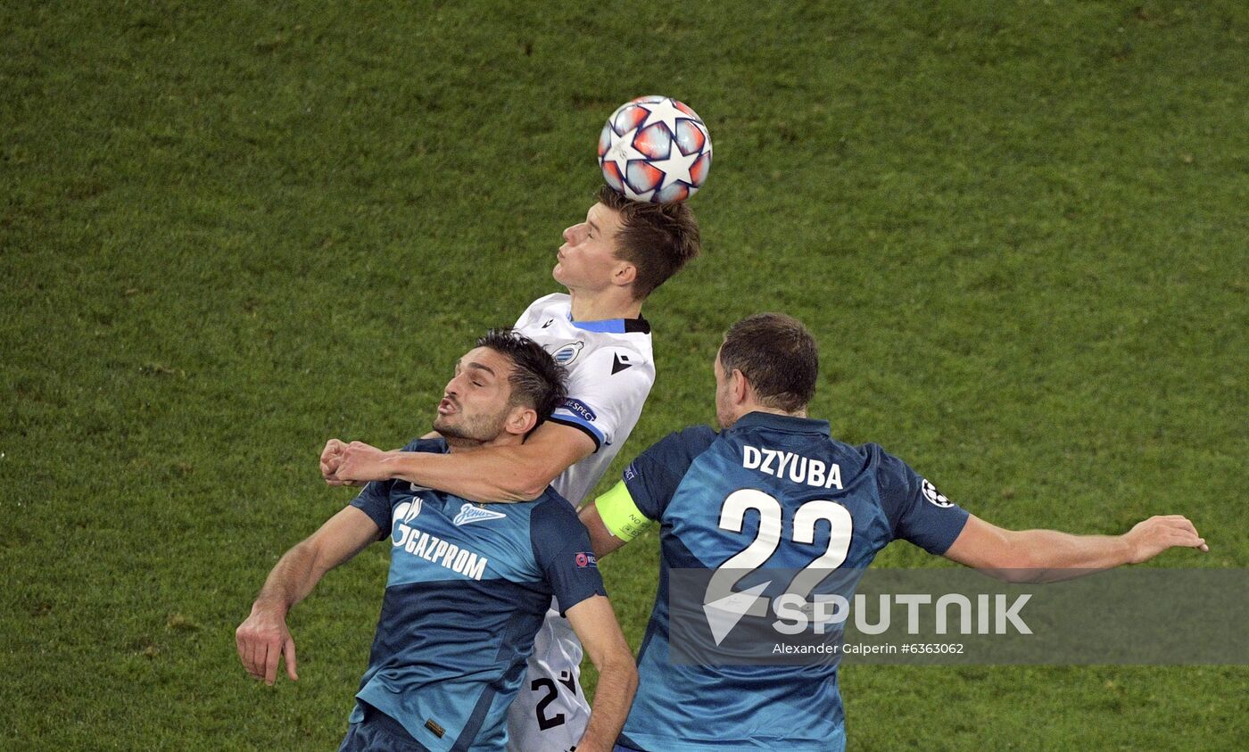 Russia Soccer Champions League Zenit - Brugge