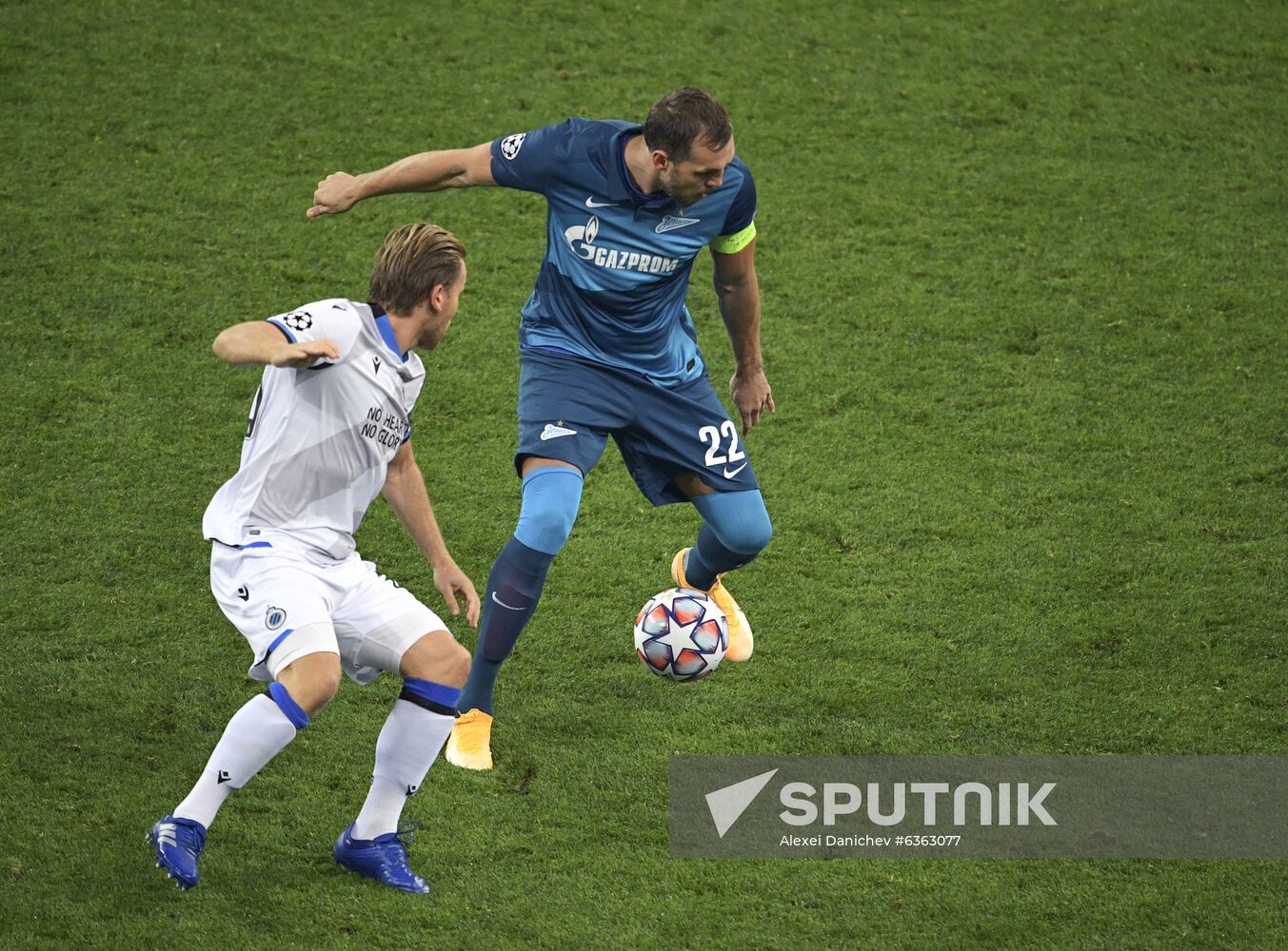 Russia Soccer Champions League Zenit - Brugge