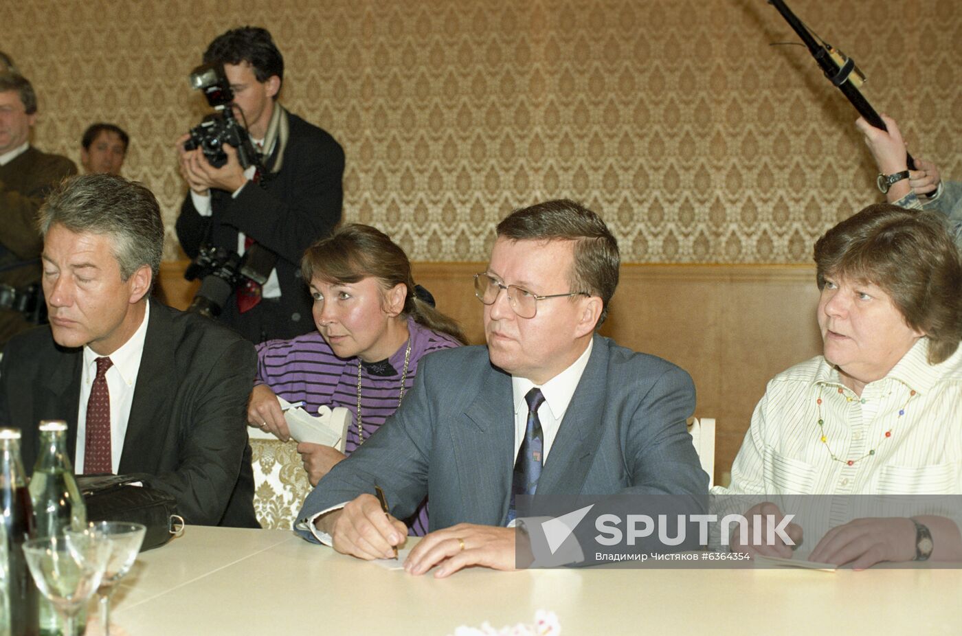 Meeting of leaders political parties - members of Socialist International in Moscow