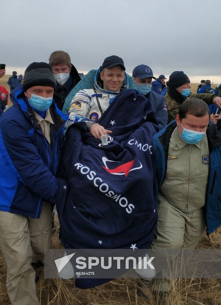 Kazakhstan Russia Space Station Crew Landing