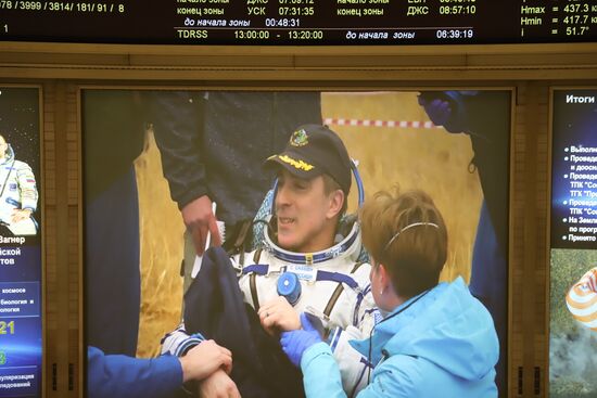 Kazakhstan Russia Space Station Crew Landing