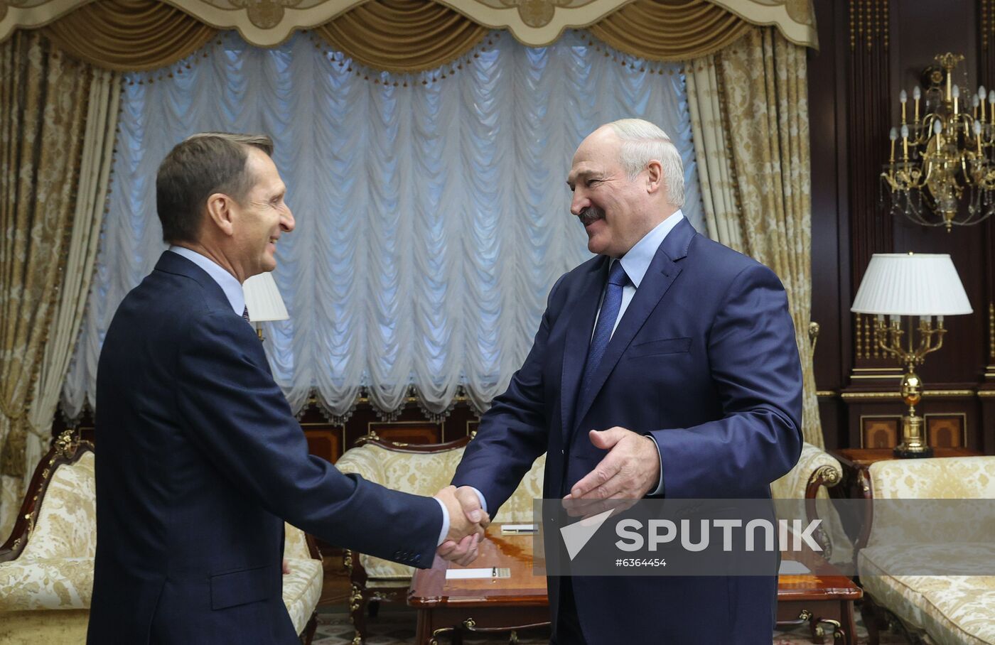 Belarus Lukashenko Naryshkin Meeting
