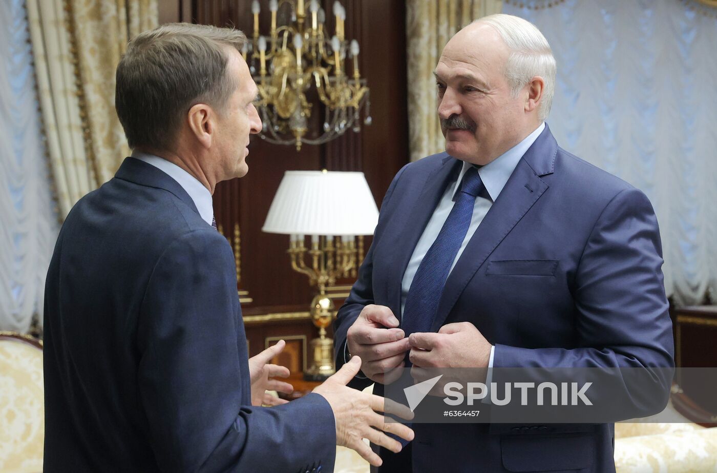 Belarus Lukashenko Naryshkin Meeting