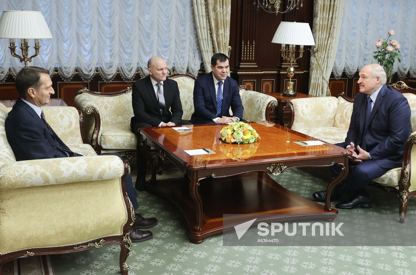 Belarus Lukashenko Naryshkin Meeting