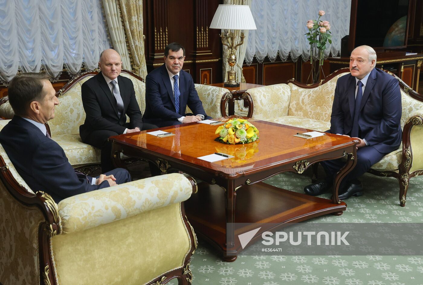 Belarus Lukashenko Naryshkin Meeting