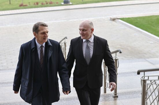 Belarus Lukashenko Naryshkin Meeting