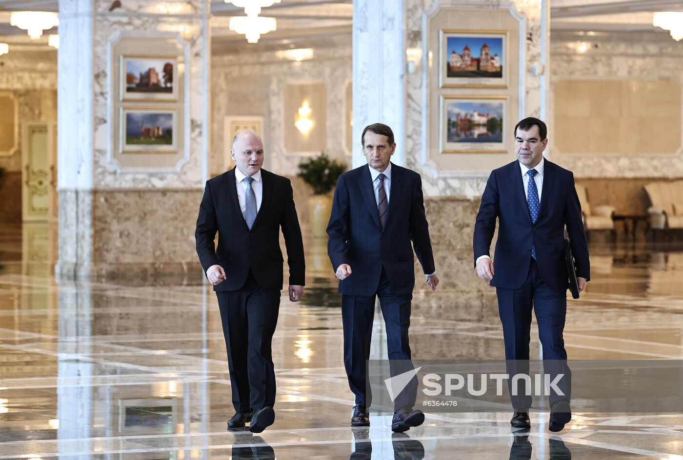 Belarus Lukashenko Naryshkin Meeting