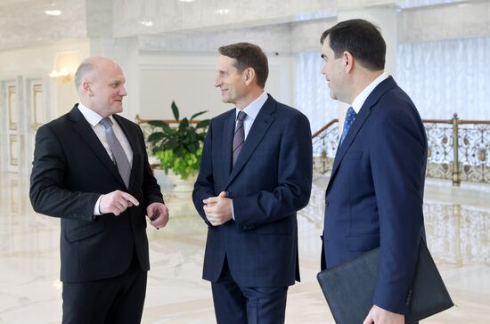 Belarus Lukashenko Naryshkin Meeting