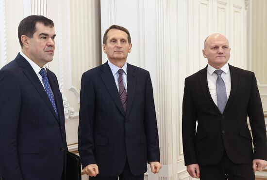 Belarus Lukashenko Naryshkin Meeting