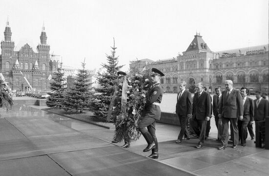 Minister of Foreign Affairs of Thailand Siddhi Savetsila visits USSR