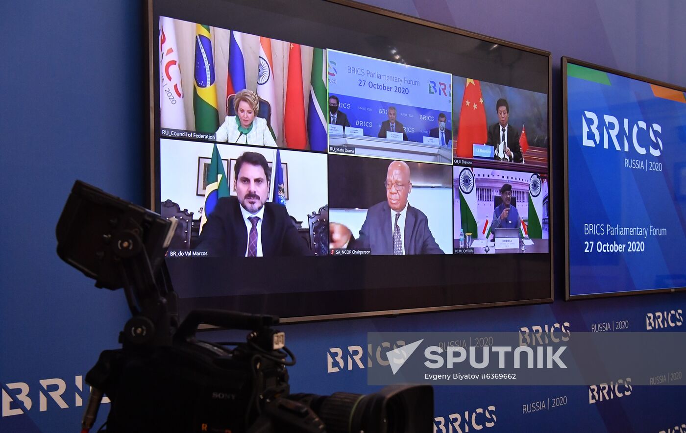 Participants in the BRICS Parliamentary Forum in Moscow Location: Russia, Moscow. Author: Evgeny Biyatov/Sputnik. BRICS Parliamentary Forum