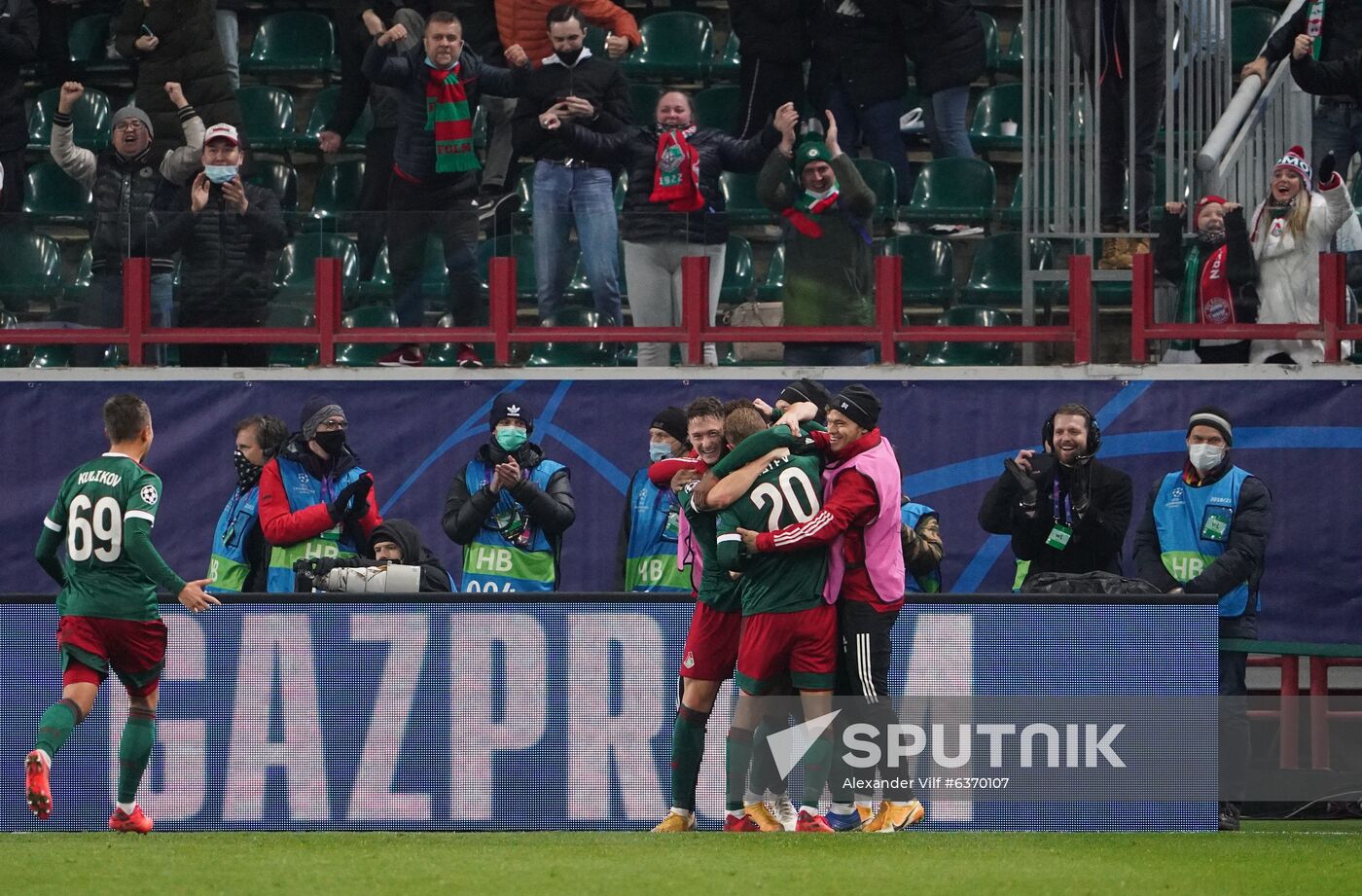 Russia Soccer Champions League Lokomotiv - Bayern