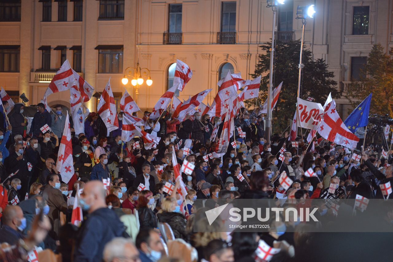 Georgia Saakashvili Supporters Rally