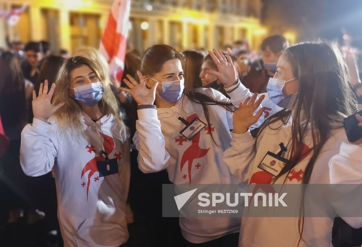 Georgia Saakashvili Supporters Rally
