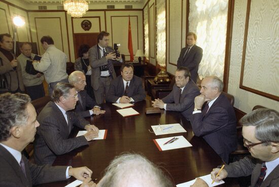 Delegates of General Confederation of Italian Industry in Moscow