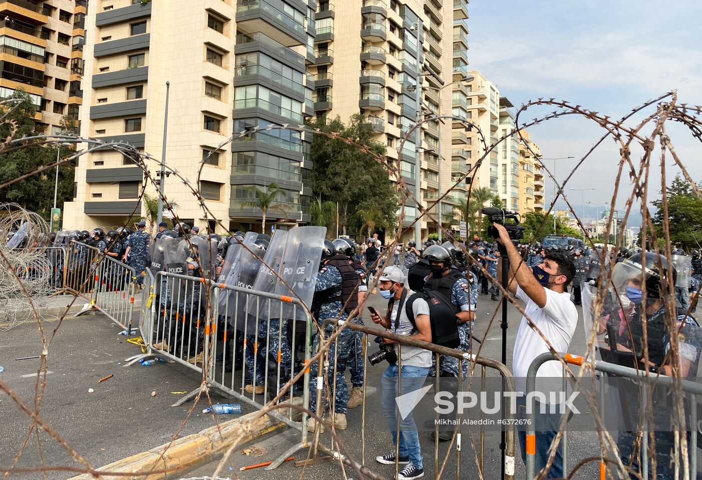 Lebanon France Religion Protest