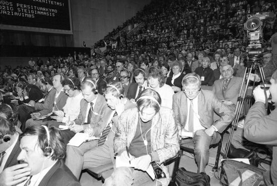 Inaugural congress of Lithuanian public and political organization Sajudis