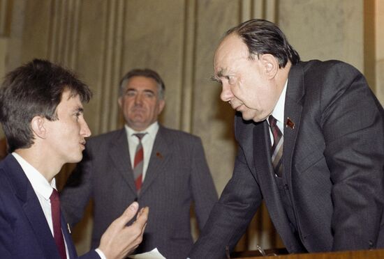 Opening meeting of new Supreme Soviet of USSR