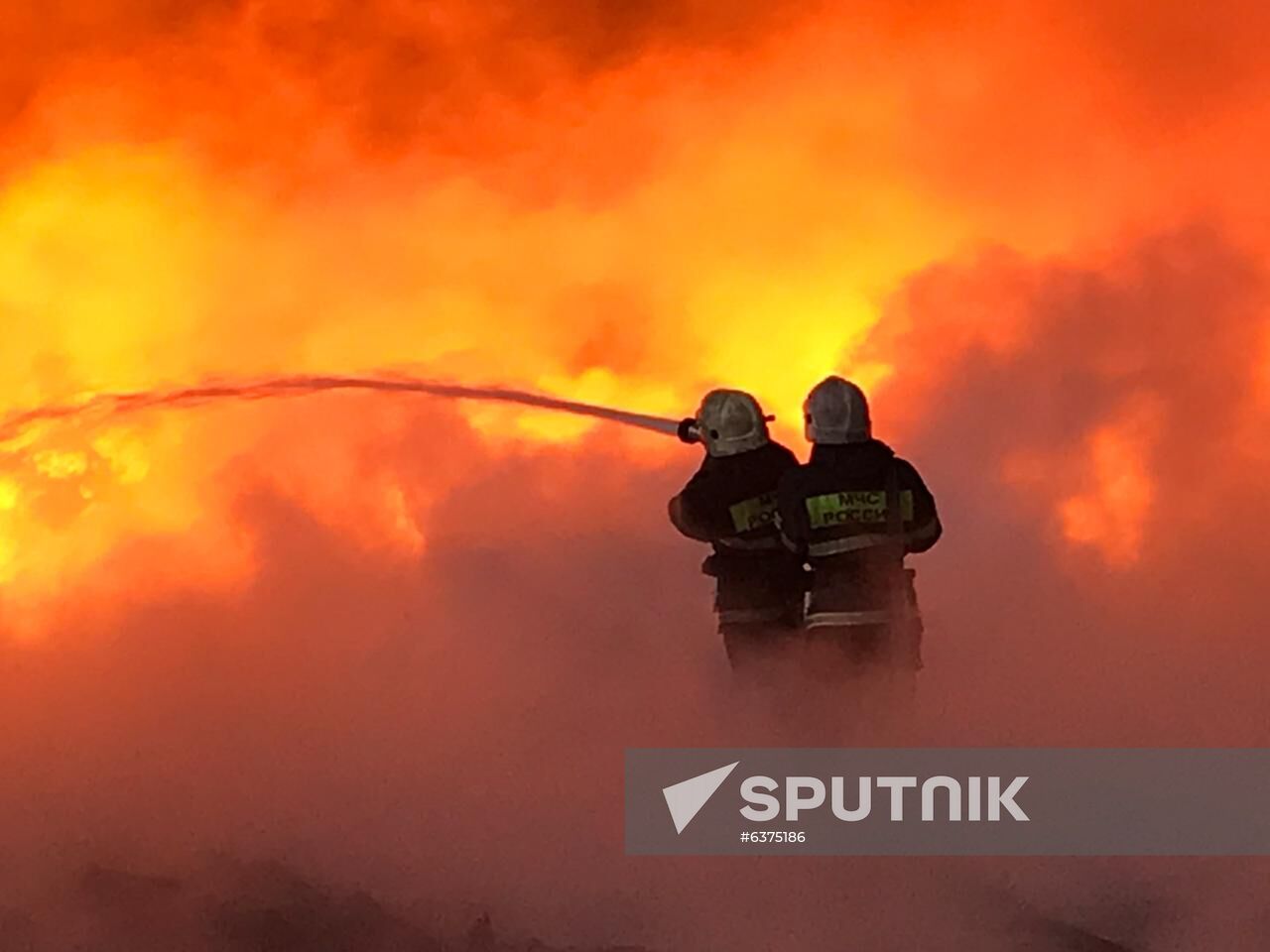 Russia Industrial Zone Fire