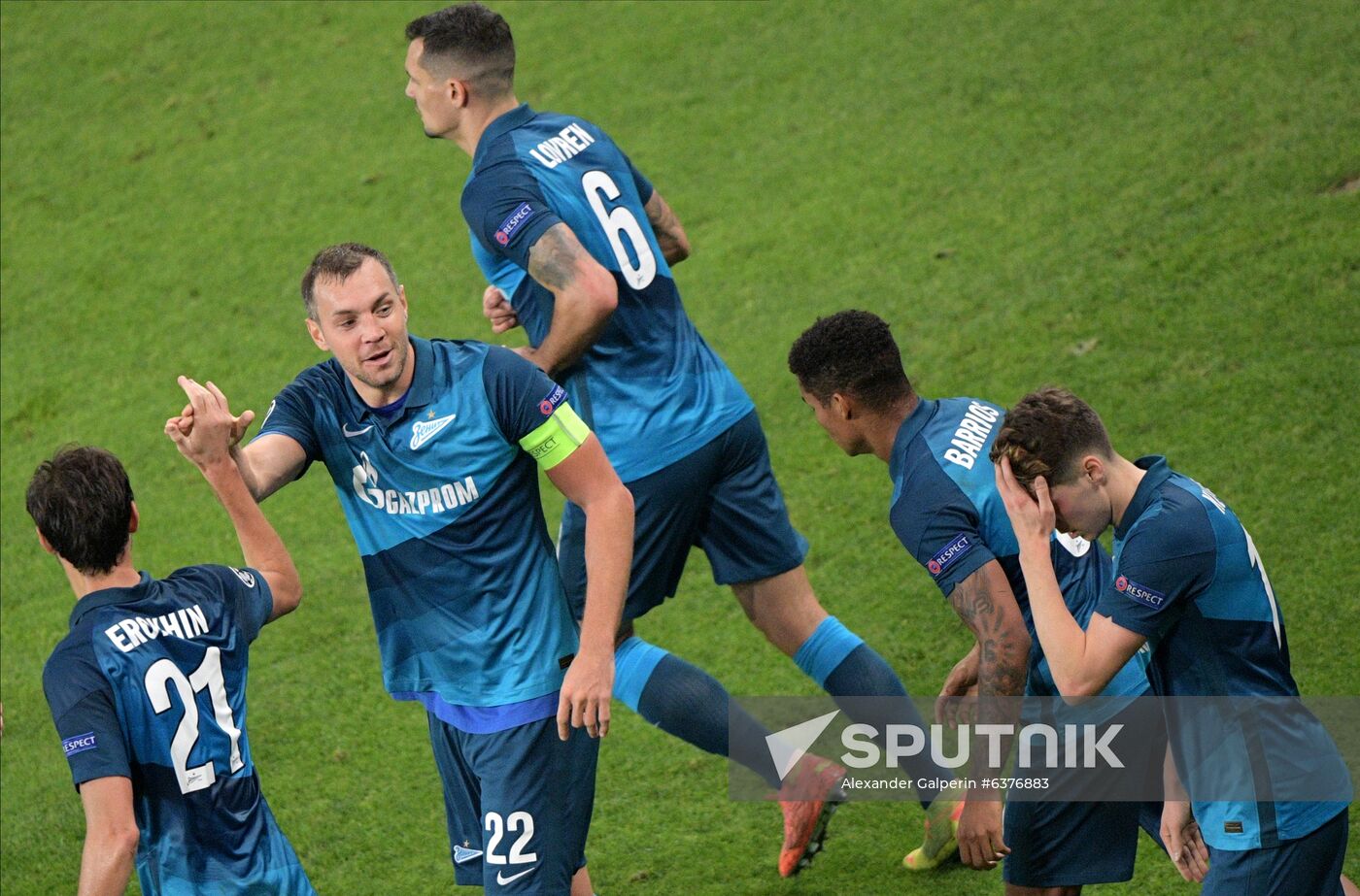 Russia Soccer Champions League Zenit - Lazio