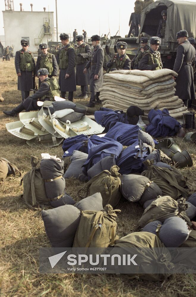 Russian Interior Ministry withdraws its armed forces from Checheno-Ingush Autonomous Soviet Socialist Republic