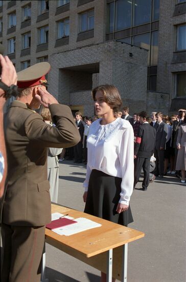Oath ceremony at Federal Security Service Academy