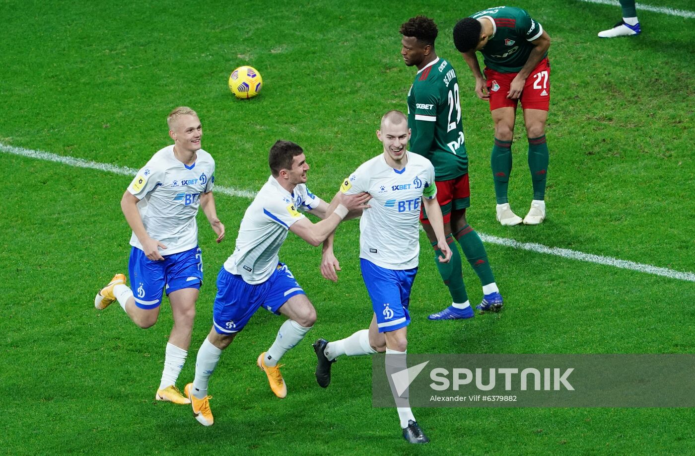 Russia Soccer Premier-League Dynamo-Lokomotiv