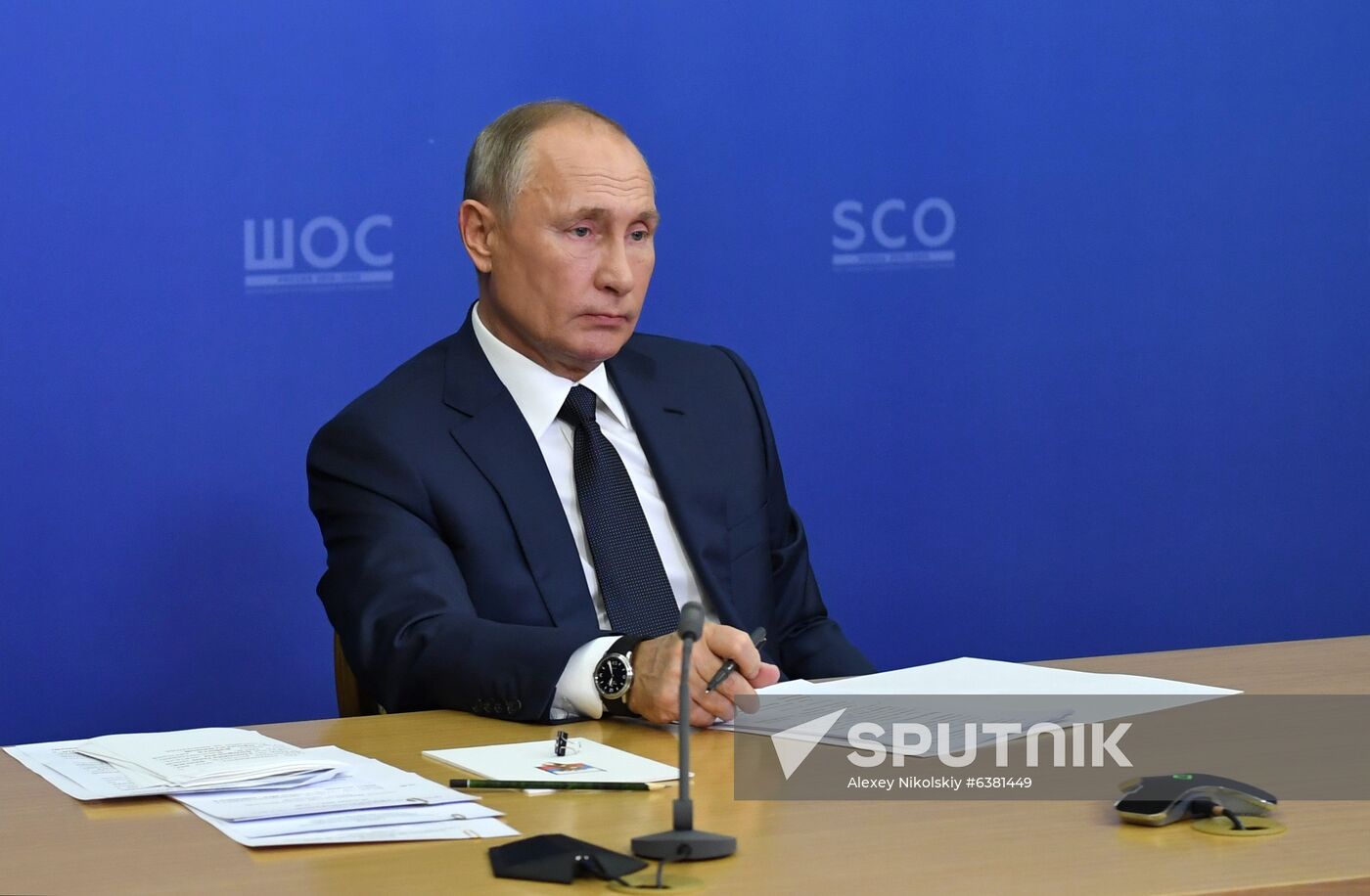 Russian President Vladimir Putin chairs SCO Heads of State Council (HSC) Meeting