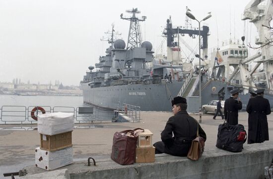 Black Sea Fleet naval base in Sevastopol