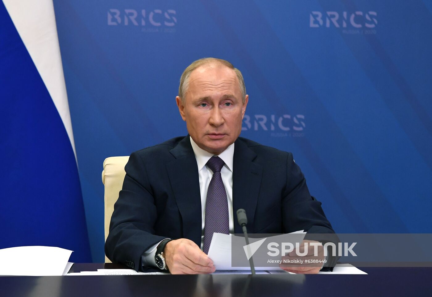 President of Russia Vladimir Putin takes part in XII BRICS Summit